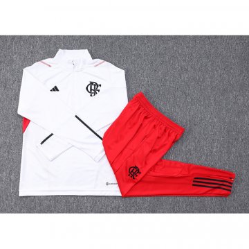 Chandal de Sudadera del Flamengo Nino 23-24 Blanco