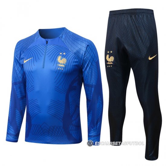 Chandal de Sudadera del Francia 2022-2023 Azul - Haga un click en la imagen para cerrar