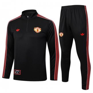 Chandal de Sudadera del Manchester United 25-26 Negro
