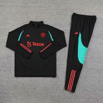 Chandal de Sudadera del Manchester United Nino 2023-24 Negro