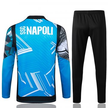 Chandal de Sudadera del Napoli Nino 24-25 Azul