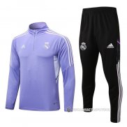 Chandal de Sudadera del Real Madrid 22-23 Purpura