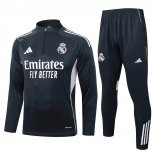 Chandal de Sudadera del Real Madrid 25-26 Gris Oscuro