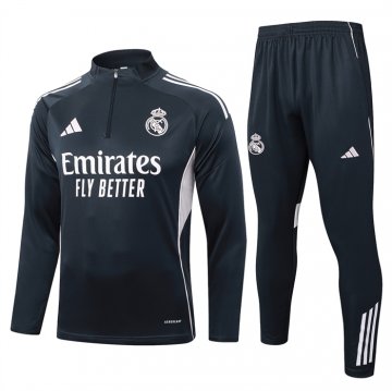 Chandal de Sudadera del Real Madrid 25-26 Gris Oscuro