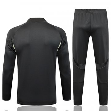 Chandal de Sudadera del Real Madrid Nino 25-26 Gris Verde