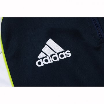 Chandal de Sudadera del Real Madrid Nino 25-26 Negro Blanco