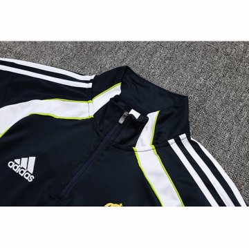 Chandal de Sudadera del Real Madrid Nino 25-26 Negro Blanco