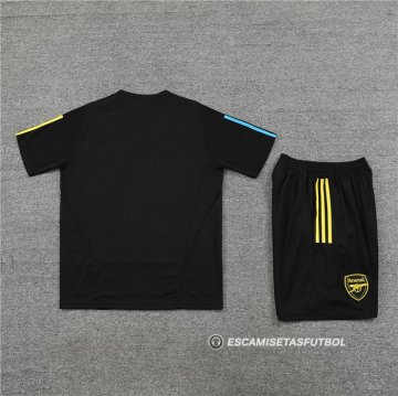 Chandal del Arsenal Manga Corta 23-24 Negro - Pantalon Corto