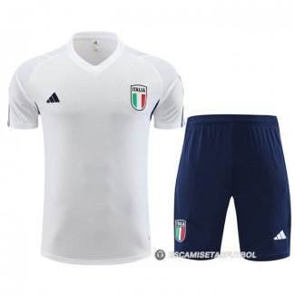 Chandal del Italia Manga Corta 23-24 Blanco - Pantalon Corto