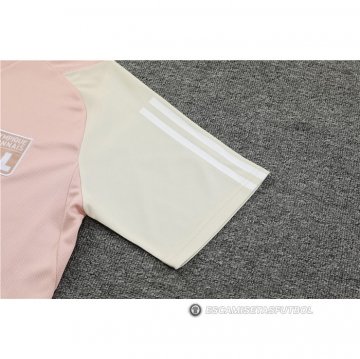 Chandal del Lyon Manga Corta 23-24 Rosa - Pantalon Corto