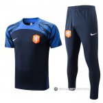 Chandal del Paises Bajos Manga Corta 22-23 Azul
