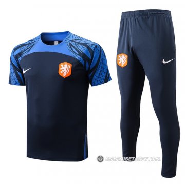 Chandal del Paises Bajos Manga Corta 22-23 Azul