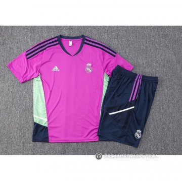 Chandal del Real Madrid Manga Corta 2022-2023 Purpura - Pantalon Corto