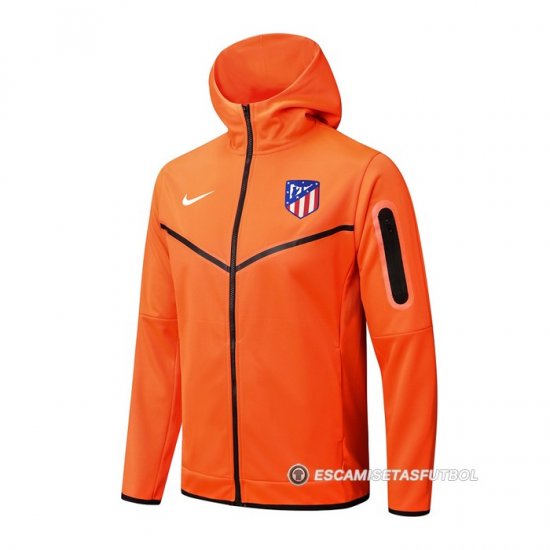 Chaqueta con Capucha del Atletico Madrid 22-23 Naranja - Haga un click en la imagen para cerrar