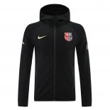 Chaqueta con Capucha del Barcelona 2024-25 Negro