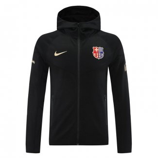 Chaqueta con Capucha del Barcelona 2024-25 Negro