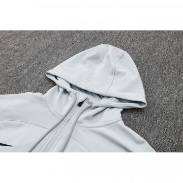 Chaqueta con Capucha del Barcelona 23-24 Blanco