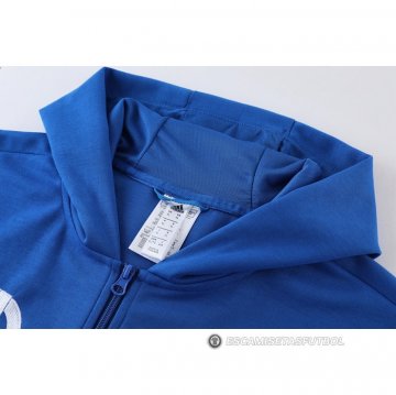Chaqueta con Capucha del Real Madrid 22-23 Azul