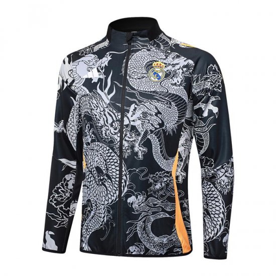 Chaqueta del Real Madrid Dragon 2024-25 Negro - Haga un click en la imagen para cerrar