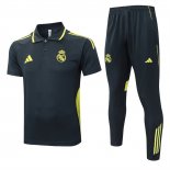 Conjunto Polo del Real Madrid 25-26 Gris Oscuro
