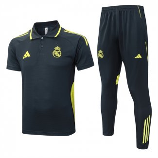 Conjunto Polo del Real Madrid 25-26 Gris Oscuro