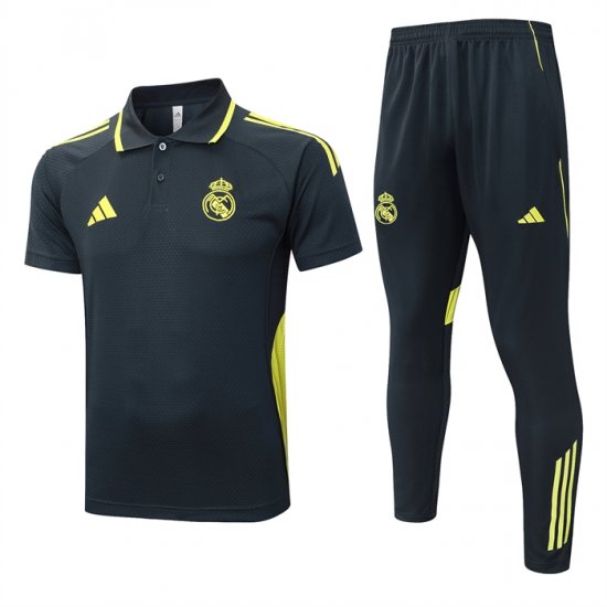 Conjunto Polo del Real Madrid 25-26 Gris Oscuro - Haga un click en la imagen para cerrar