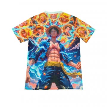 Tailandia Camiseta Japon Anime 2025 Naranja Azul