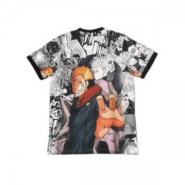 Tailandia Camiseta Japon Anime 25-26 Blanco Negro