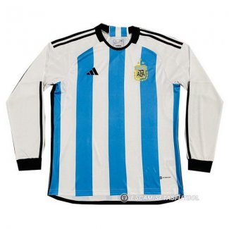 Camiseta Argentina 3 Estrellas 1ª Manga Larga 2022