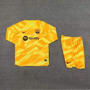 Camiseta Barcelona Portero Manga Larga 23-24 Amarillo