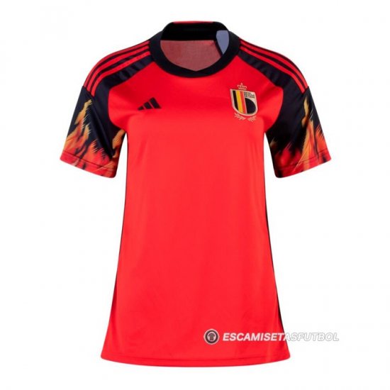Camiseta Belgica 1ª Mujer 2022 - Haga un click en la imagen para cerrar