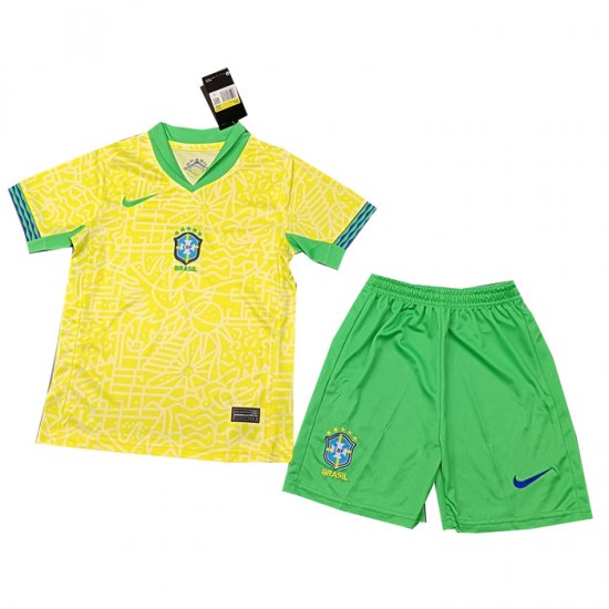 Camiseta Brasil 1ª Nino 2024 - Haga un click en la imagen para cerrar