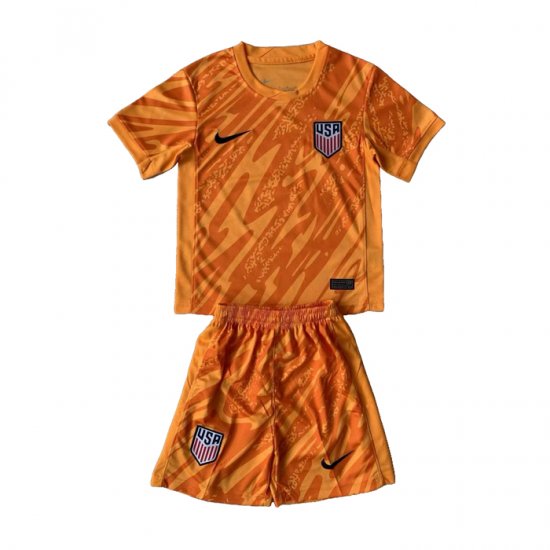 Camiseta Estados Unidos Portero Nino 2024 Naranja - Haga un click en la imagen para cerrar