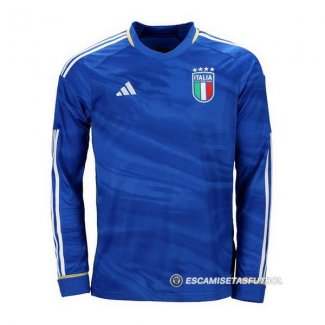 Camiseta Italia 1ª Manga Larga 23-24