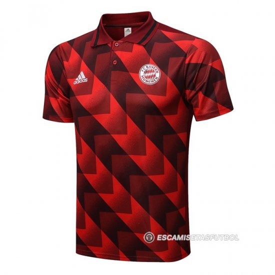 Camiseta Polo del Bayern Munich 2022-23 Rojo - Haga un click en la imagen para cerrar