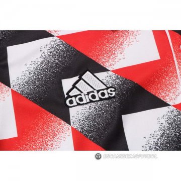 Camiseta Polo del Manchester United 2022-23 Negro y Rojo