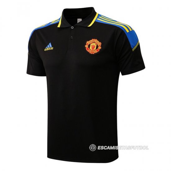 Camiseta Polo del Manchester United 22-23 Negro - Haga un click en la imagen para cerrar