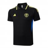 Camiseta Polo del Manchester United 25-26 Negro Amarillo
