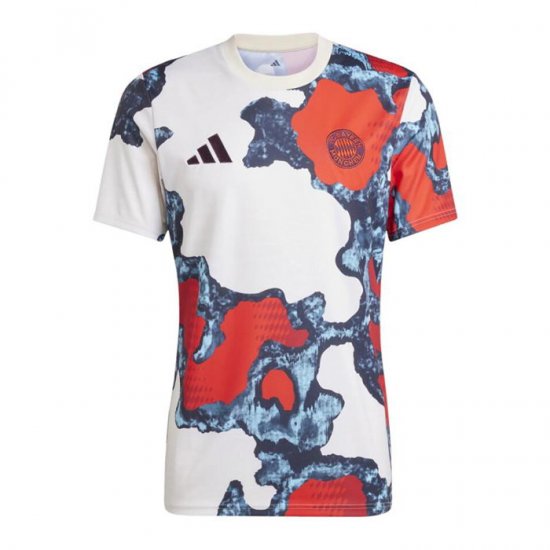 Camiseta Pre Partido del Bayern Munich 2024 Blanco - Haga un click en la imagen para cerrar