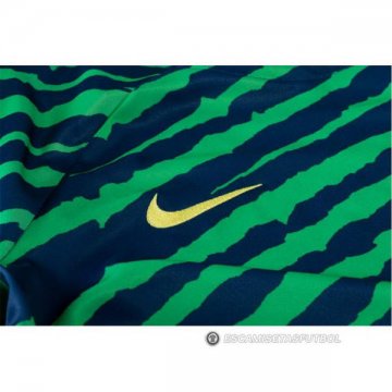 Camiseta Pre Partido del Brasil 2022 Verde