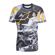 Camiseta Pre Partido del Real Madrid 25-26 Negro Blanco