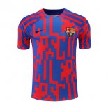 Camiseta de Entrenamiento Barcelona 22-23 Rojo y Azul