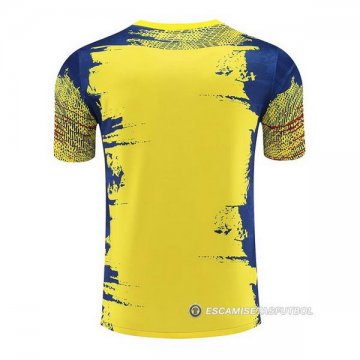 Camiseta de Entrenamiento Barcelona 23-24 Amarillo y Azul