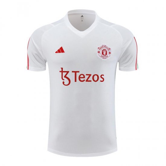 Camiseta de Entrenamiento Manchester United 23-24 Blanco - Haga un click en la imagen para cerrar