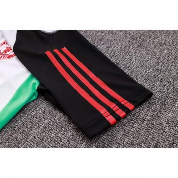 Camiseta de Entrenamiento Manchester United 23-24 Blanco y Negro