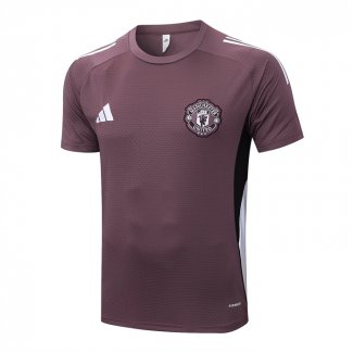 Camiseta de Entrenamiento Manchester United 25-26 Marron
