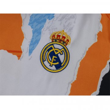 Camiseta de Entrenamiento Real Madrid 24-25 Blanco y Amarillo