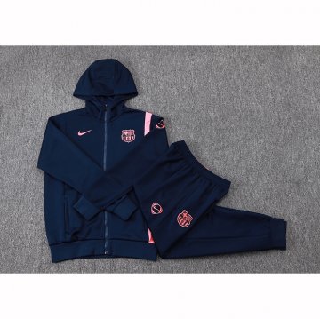 Chandal con Capucha del Barcelona 25-26 Negro Rosa
