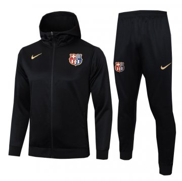 Chandal con Capucha del Barcelona Nino 24-25 Negro