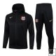 Chandal con Capucha del Barcelona Nino 24-25 Negro